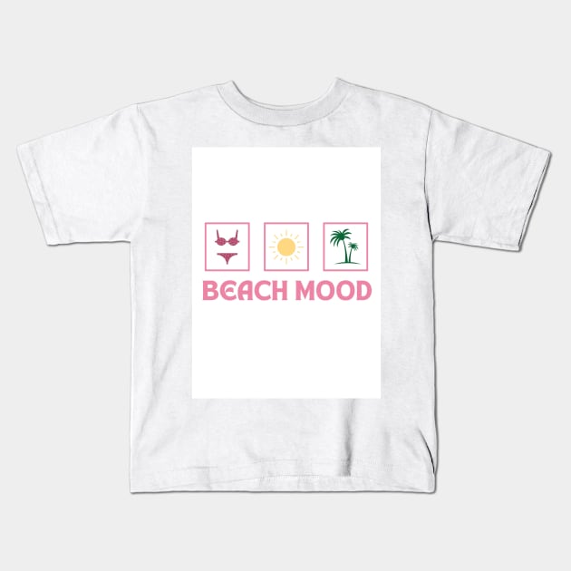 BEACH MOOD Kids T-Shirt by milicab